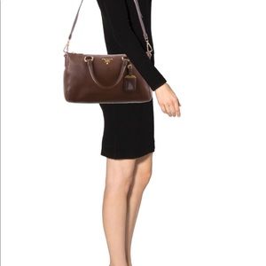 SOLD! PRADA Vitello Daino Bowler bag.